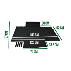 Tapis de coffre avec protection PC