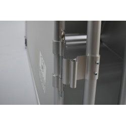 Cage pour chien tube alu rond taille XL 90x68x65