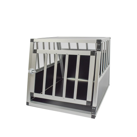 Cage pour chien tube alu CARRE 68x54x50 taille M - 1 porte