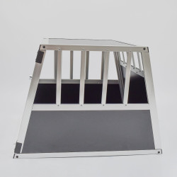 Cage pour chien tube alu CARRE 68x54x50 taille M - 1 porte