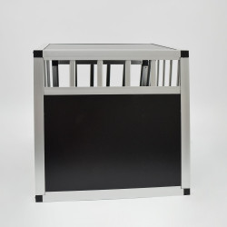 Cage pour chien tube alu CARRE 68x54x50 taille M - 1 porte