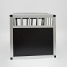 Cage pour chien tube alu CARRE 68x54x50 taille M - 1 porte