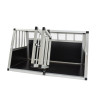 Cage pour chien tube alu CARRE 68x89x50 taille M - 2 portes