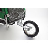 Remorque à vélo 2en1 pour chien XL en alu avec suspension