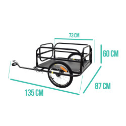 RIMORCHIO BICICLETTA PIEGHEVOLE
