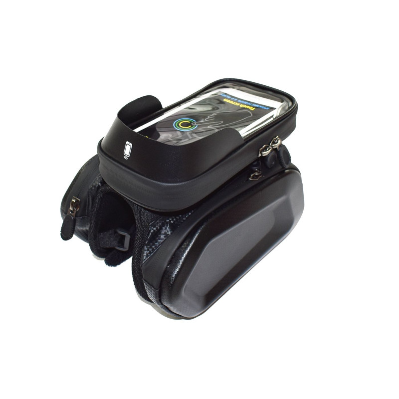Fietstassen met smartphone houder