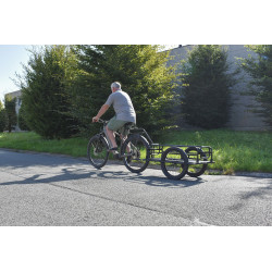 REMOLQUE DE BICICLETA PLEGABLE, TALA DE SILLÍN