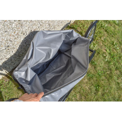 ANHÄNGER MIT 1 RAD, GEFEDERT + TASCHE