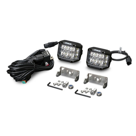 PIAA DKQE39E Paar kubische Hilfs-LED-Leuchten 5600K (9,7 × 8,9 × 7,3 cm) – Beleuchtung mit großer Reichweite – Auto / 4x4 / Moto