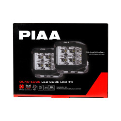 PIAA DKQE39E Paar 5600K Kubieke Aux LED-verlichting (9,7 × 8,9 × 7,3 cm) – Groot bereik verlichting – Auto / 4x4 / Motor