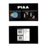 PIAA DKQE39E Coppia di luci LED ausiliarie cubiche 5600K (9,7 × 8,9 × 7,3 cm) – Illuminazione a lungo raggio – Auto / 4x4 / Moto