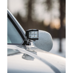 PIAA DKQE39E Coppia di luci LED ausiliarie cubiche 5600K (9,7 × 8,9 × 7,3 cm) – Illuminazione a lungo raggio – Auto / 4x4 / Moto