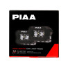 PIAA DKCL203 Paire de feux LED auxiliaires carrés 5600K (8,1 × 6,0 × 5,8 cm) – Faisceau étroit – Auto / Moto / Off-road