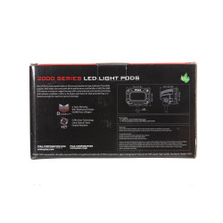 PIAA DKCL203 Paar quadratische Zusatz-LED-Leuchten 5600K (8,1 × 6,0 × 5,8 cm) – Schmaler Kabelbaum – Auto / Motorrad / Off-road