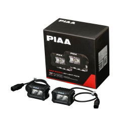 PIAA DKCL209 Paar vierkante hulp-LED-verlichting 5600K (8,1 × 6,0 × 5,8 cm) – Brede kabelboom – Auto / Motor / Off-road