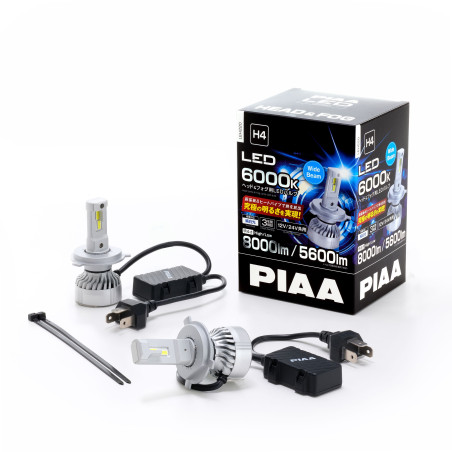 PIAA LEH220 Paar LED-lampen ombouw voor H4 koplampen 6000K/45W