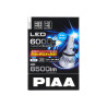 PIAA LEH221 Coppia di lampadine LED di conversione per fari H11/H8/H9/H16 6000K/45W