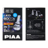 PIAA LEH221 Paar LED-Umwandlungslampen für Scheinwerfer H11/H8/H9/H16 6000K/45W