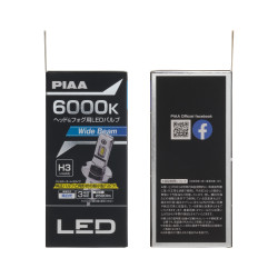 PIAA LEH264 Paire d'ampoules LED conversion pour phares H3 6000K/11W