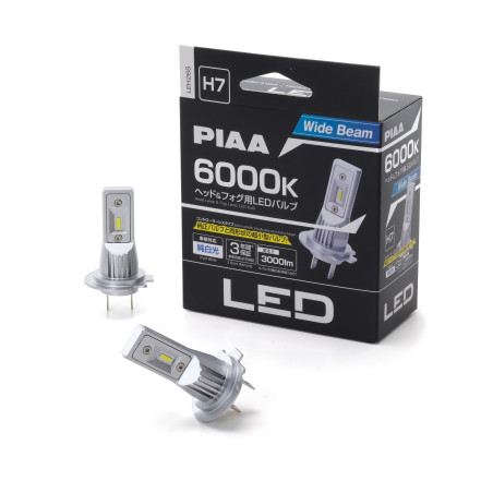 PIAA LEH265 Paire d'ampoules LED conversion pour phares H7 6000K/12W