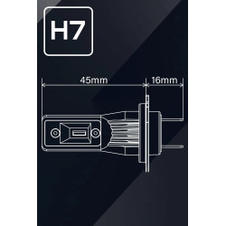 PIAA LEH265 Coppia di lampadine LED conversione per fari H7 6000K/12W