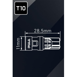 PIAA LER141 Paar LED-lampen Binnen T10 – Welkom Blauw dan Wit 6600K – 100 lm – Interieurverlichting 12V