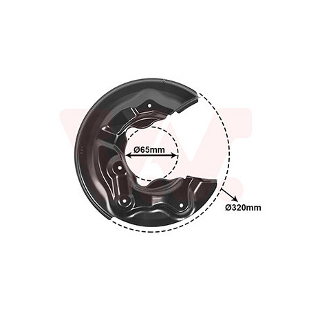 Protection disque frein arrière gauche 4 wd pour diamètre du disque de frein [mm]  272