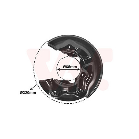 Protection disque frein arrière droit 4 wd pour diamètre du disque de frein [mm]  272