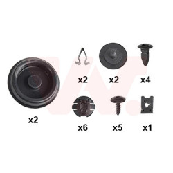 Kit montage pare-choc arrière