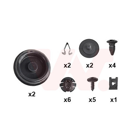 Kit montage pare-choc arrière