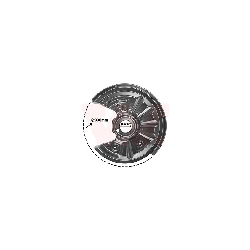 Protection disque frein arrière gauche pour diamètre du disque de frein [mm]  310 pas 4x4