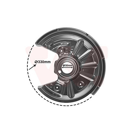 Protection disque frein arrière gauche pour diamètre du disque de frein [mm]  310 pas 4x4