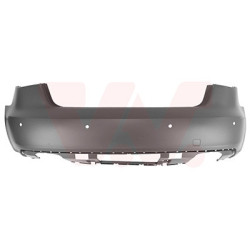 Pare-choc arrière en primer (pour véhicule 3 portes) avec trous pour parkcontrol pas s-line