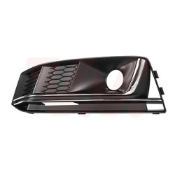 Grille prise d'air inférieure gauche s-line pour véhicules avec radar de distance (cruise control)  a.b. avec moulure chromée