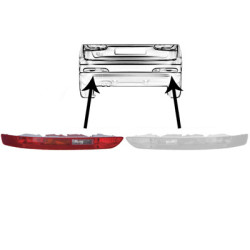 Feu arrière gauche dans pare-chocs