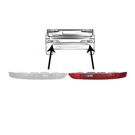 Feu arrière droit dans pare-chocs