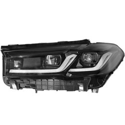 Phare double avant gauche 21  led pour véhicule avec système d éclairage avant adaptatif foncé (shadow-line)