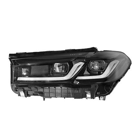 Phare double avant gauche 21  led pour véhicule avec système d éclairage avant adaptatif foncé (shadow-line)