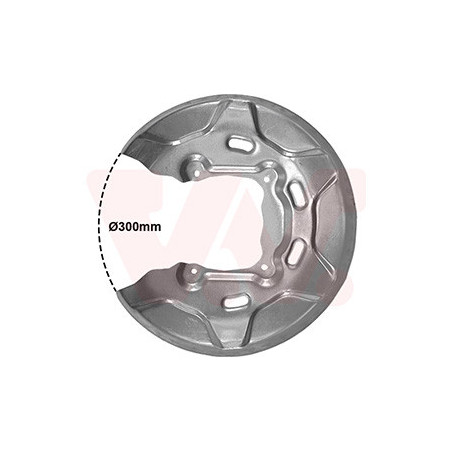 Protection disque frein arrière gauche ou droit pour diamètre du disque de frein [mm]  300