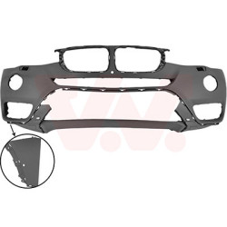 Pare-choc avant avec trous pour parkassist pour les véhicules avec caméra 360 pour véhicules sans antibrouillard led pasm-pac