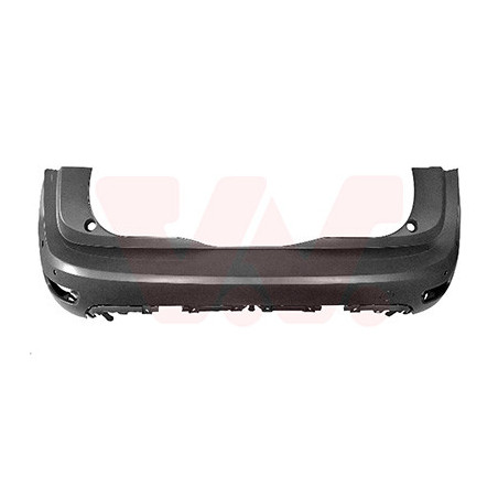 Pare-choc arrière en primer avec trous pour parkassist