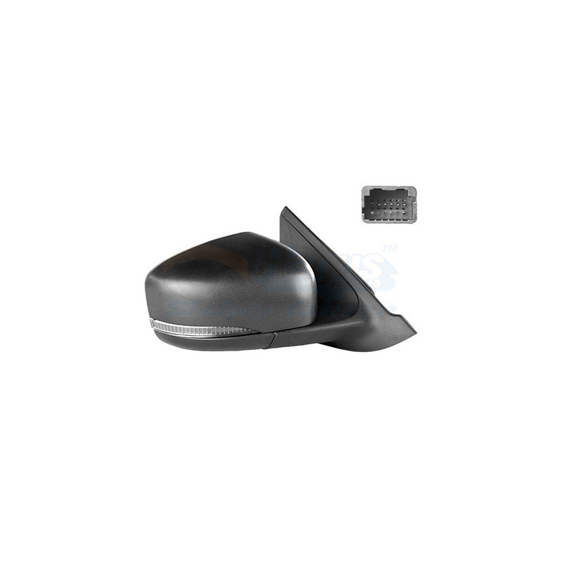 Rétroviseur électrique complet droit 7pin noir avec sonde de température