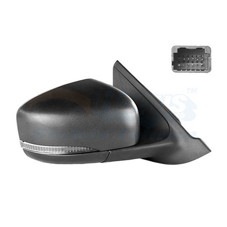 Rétroviseur électrique complet droit 7pin noir avec sonde de température