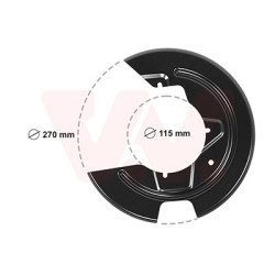 Protection disque frein avant gauche