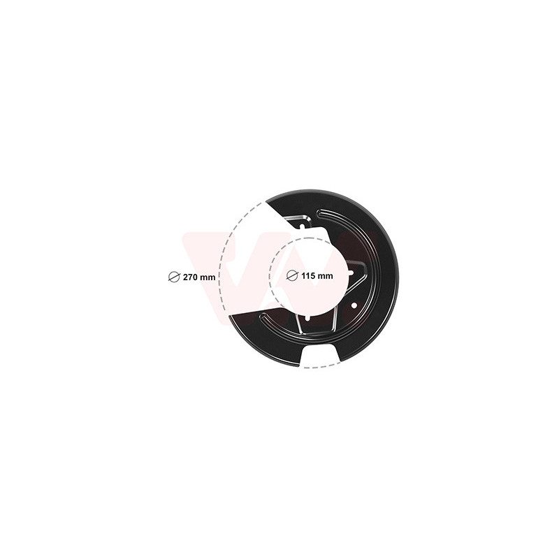 Protection disque frein avant gauche