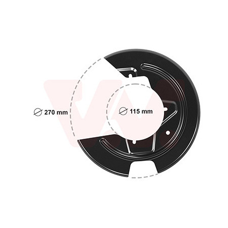 Protection disque frein avant gauche