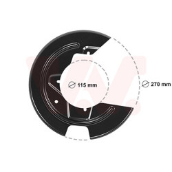 Protection disque frein avant droit