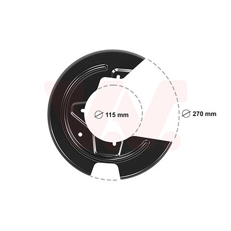 Protection disque frein avant droit