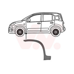 Moulure arc de roue avant gauche 4x4 trekking climbing partie arrière