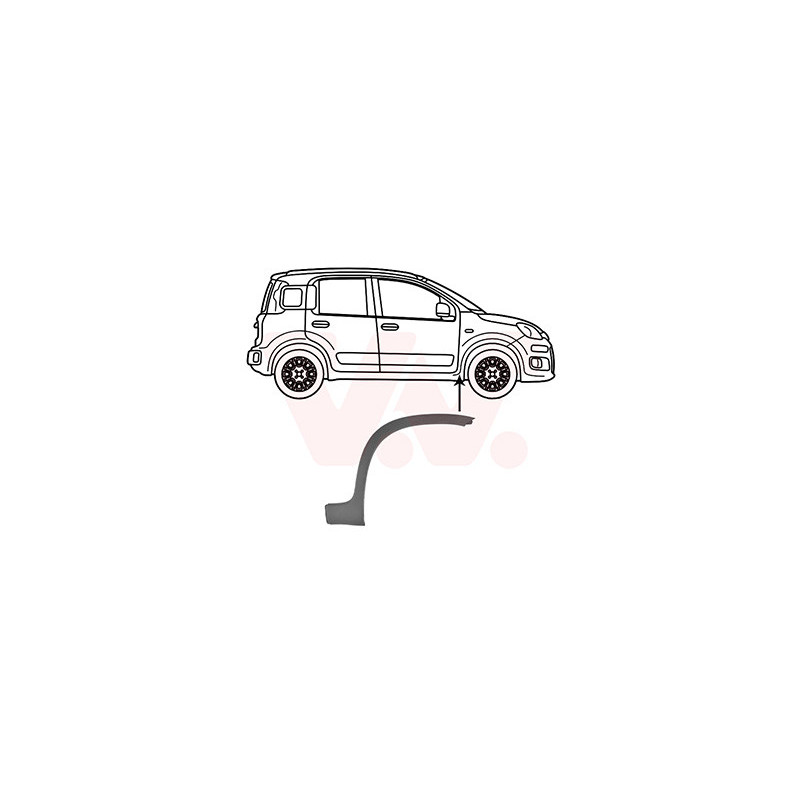 Moulure arc de roue avant droite 4x4 trekking climbing partie arrière